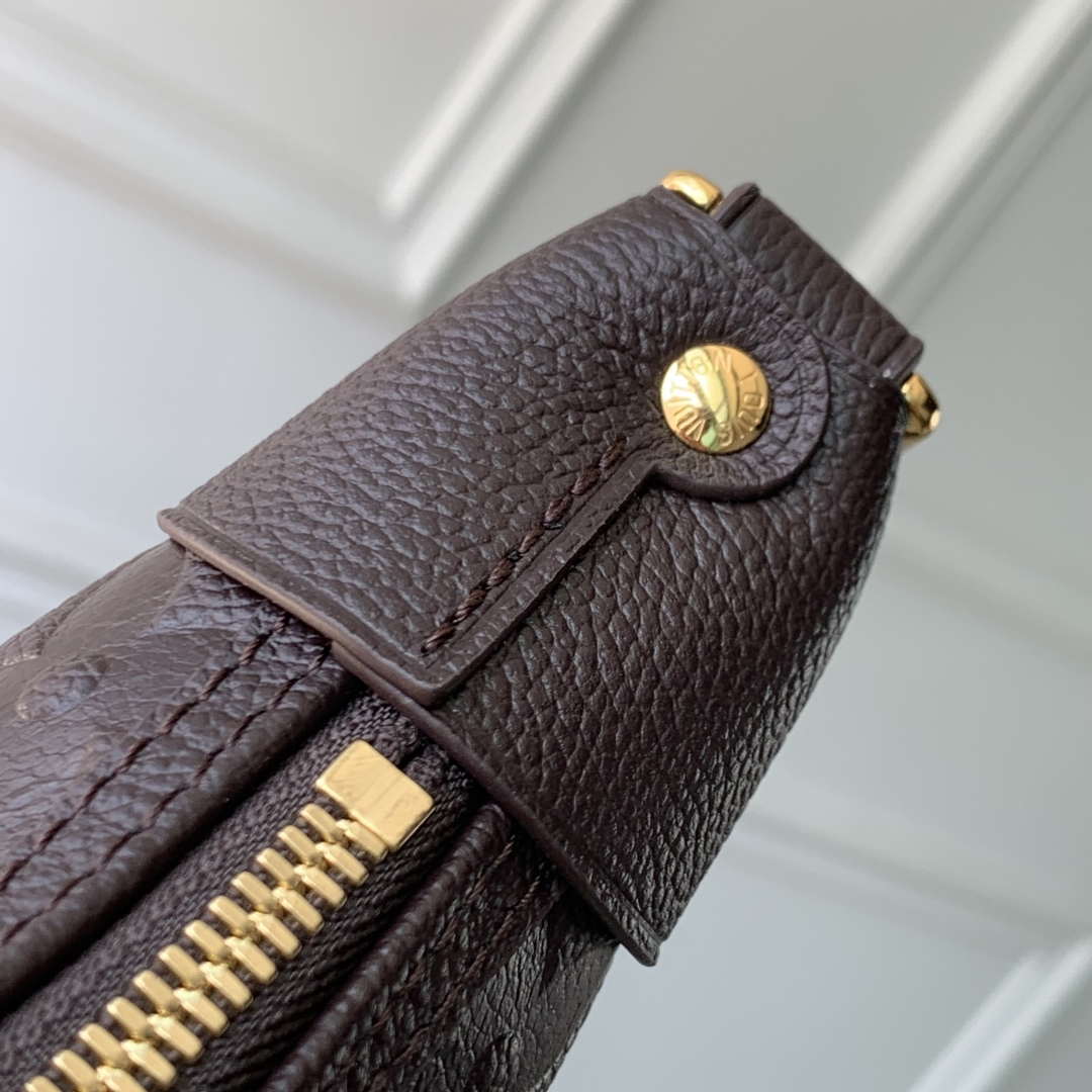 LV M14042 Louis Vuitton Loop Hobo Bag Chocolate Brown - Default Title - View 7