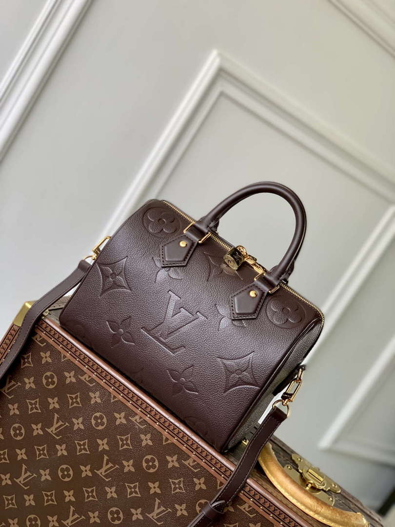 LV M14043 Louis Vuitton Speedy Bandouliere 25 Bag Chocolate Brown