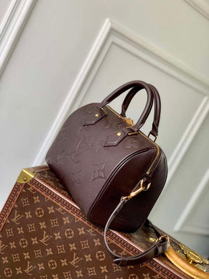 LV M14043 Louis Vuitton Speedy Bandouliere 25 Bag Chocolate Brown - Default Title - View 2