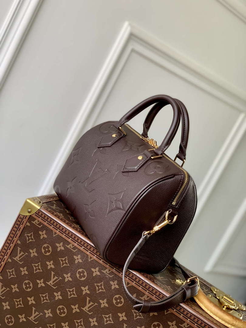 LV M14043 Louis Vuitton Speedy Bandouliere 25 Bag Chocolate Brown