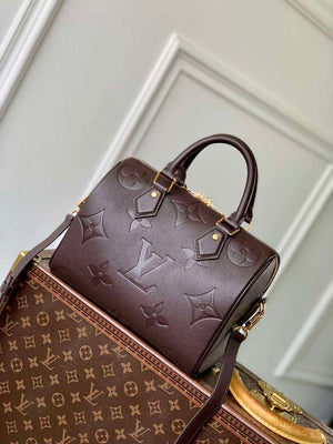 LV M14043 Louis Vuitton Speedy Bandouliere 25 Bag Chocolate Brown - Default Title - View 3