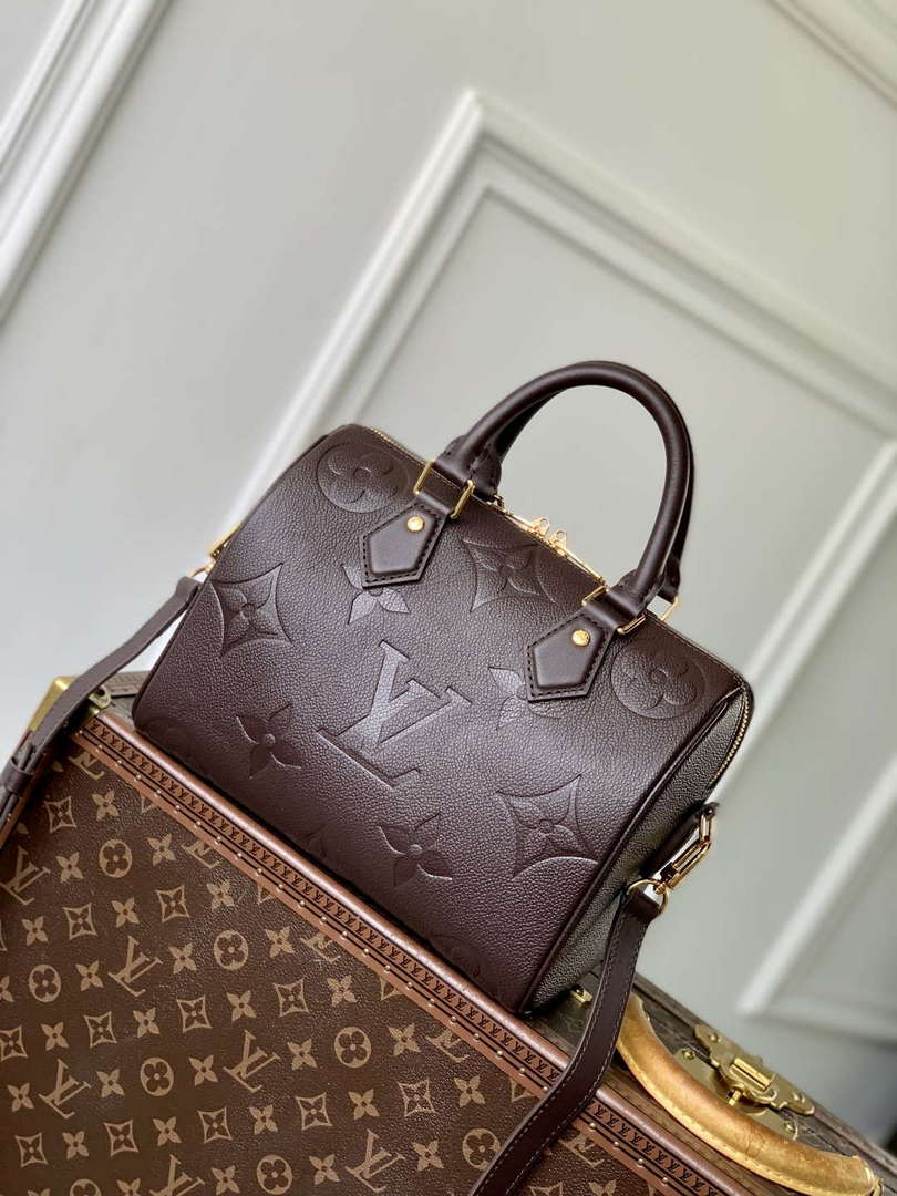 LV M14043 Louis Vuitton Speedy Bandouliere 25 Bag Chocolate Brown - Default Title - View 3