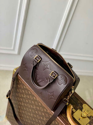 LV M14043 Louis Vuitton Speedy Bandouliere 25 Bag Chocolate Brown - Default Title - View 9