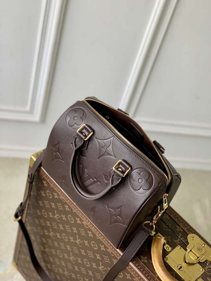 LV M14043 Louis Vuitton Speedy Bandouliere 25 Bag Chocolate Brown