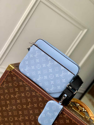 LV M14069 Louis Vuitton Trio Messenger Sky Blue - Default Title - View 1