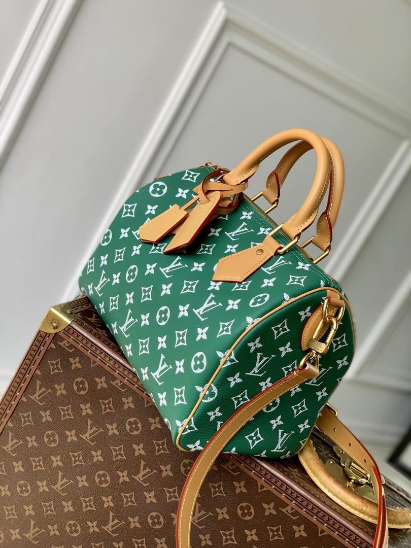 LV M14077 Louis Vuitton Speedy P9 Bandoulière 30 Bag Vert Green - Default Title - View 2