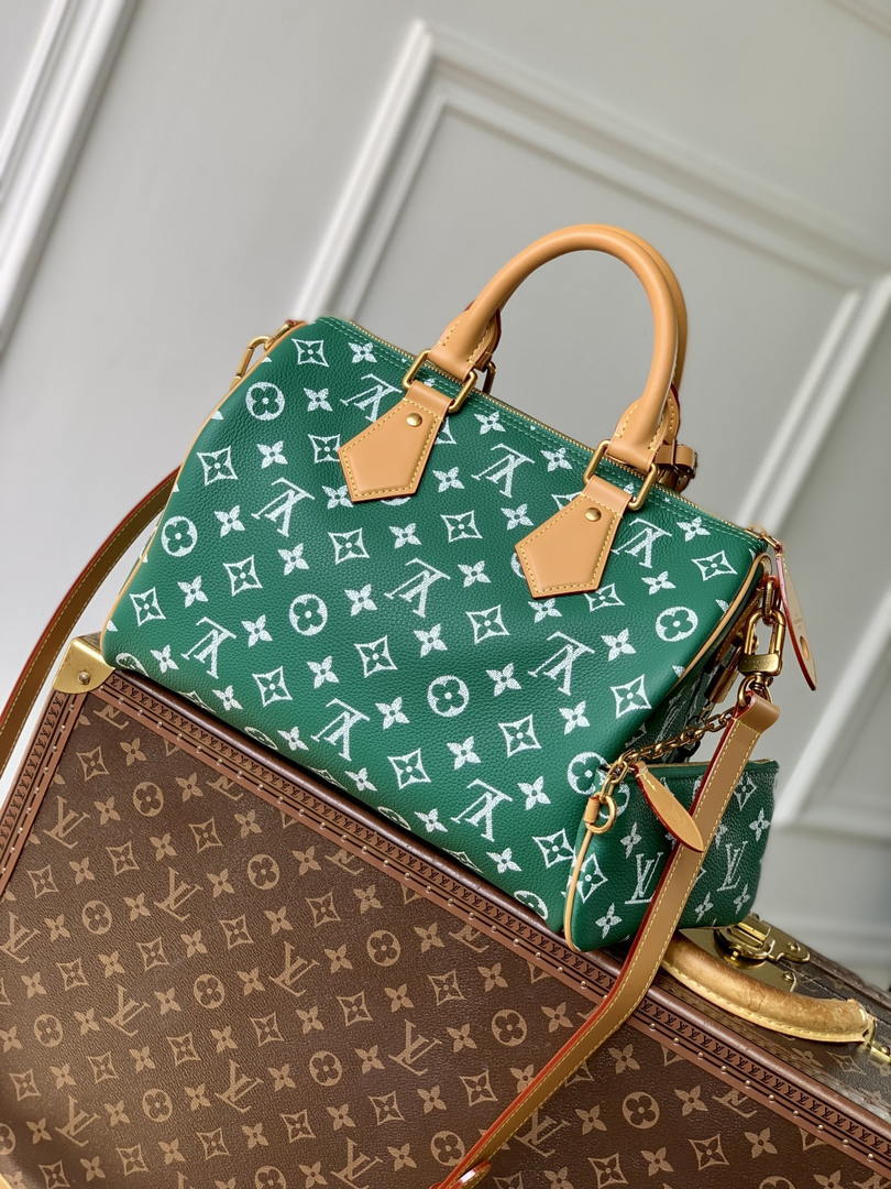 LV M14077 Louis Vuitton Speedy P9 Bandoulière 30 Bag Vert Green