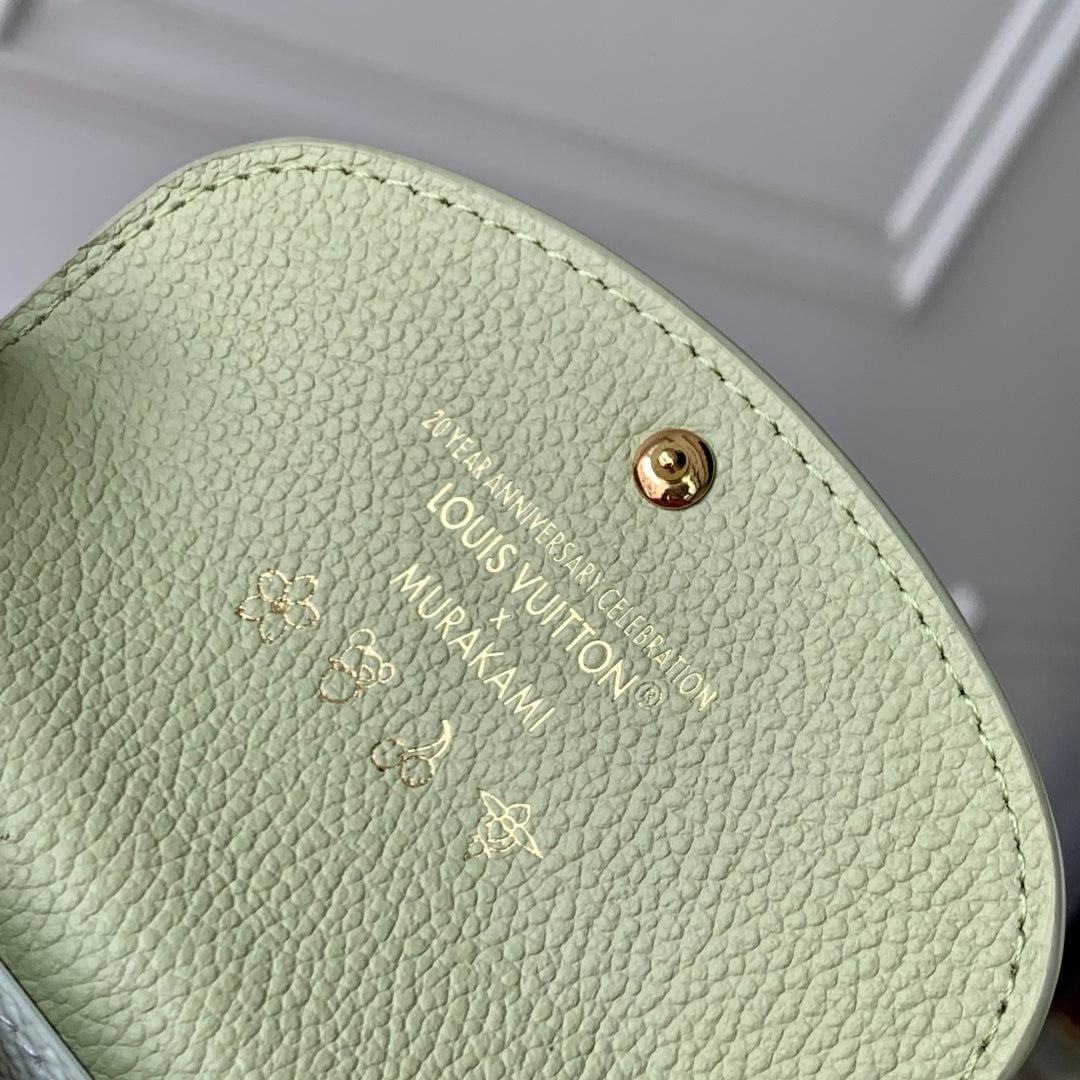 LV M14084 Louis Vuitton LV x TM Rosalie Coin Purse Green Tea - Default Title - View 8