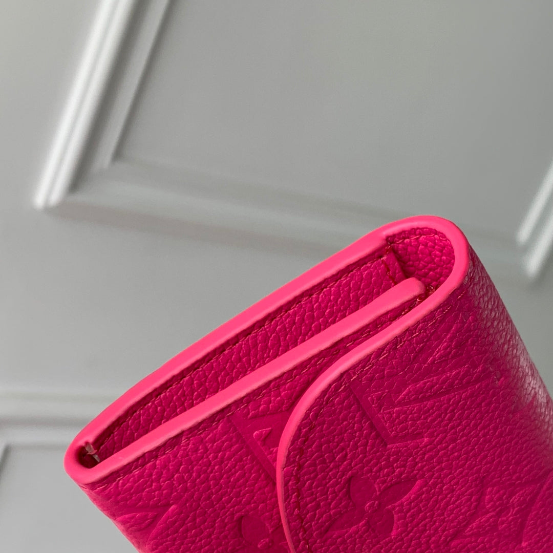 LV M14086 Louis Vuitton LV x TM Rosalie Coin Purse Rose Red