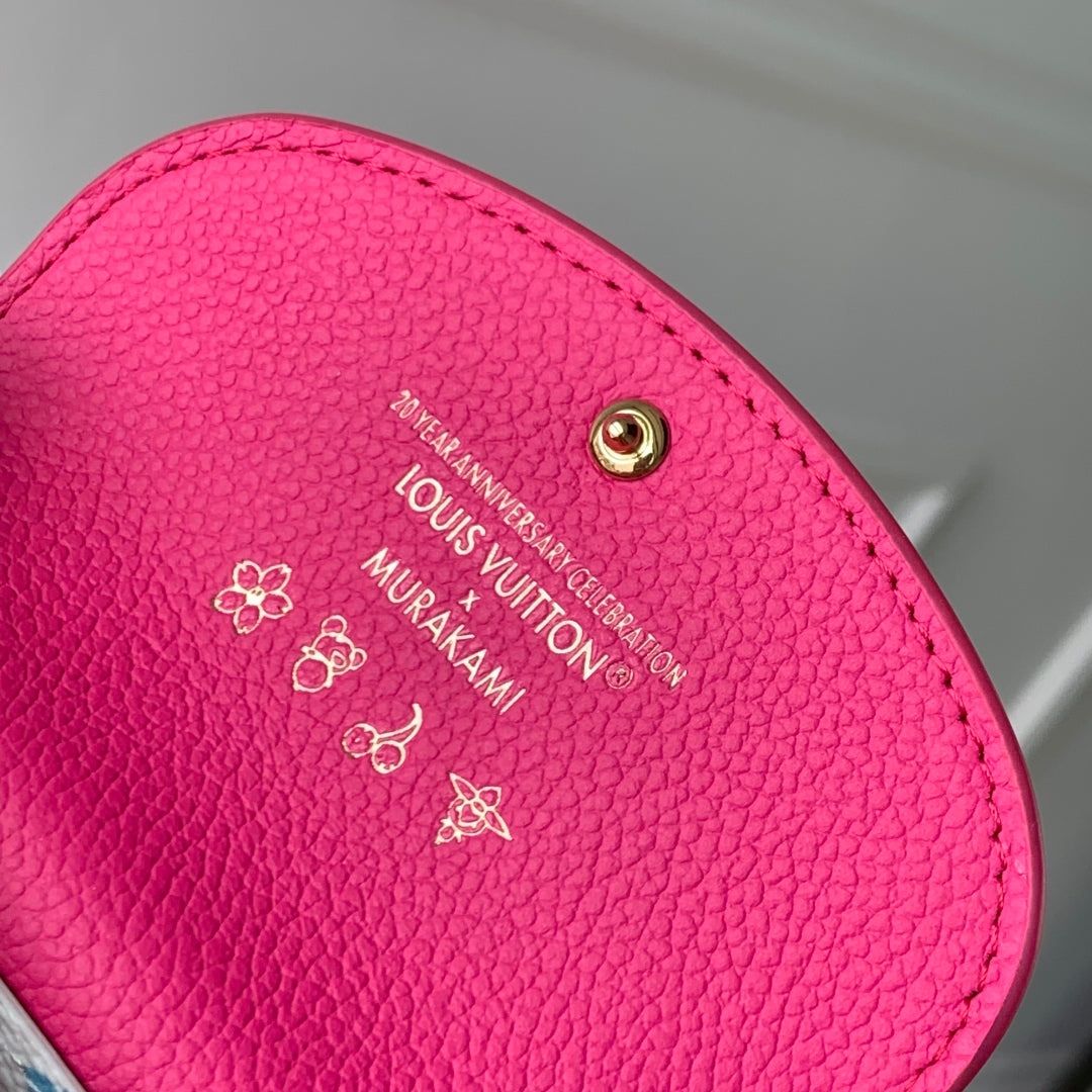 LV M14086 Louis Vuitton LV x TM Rosalie Coin Purse Rose Red