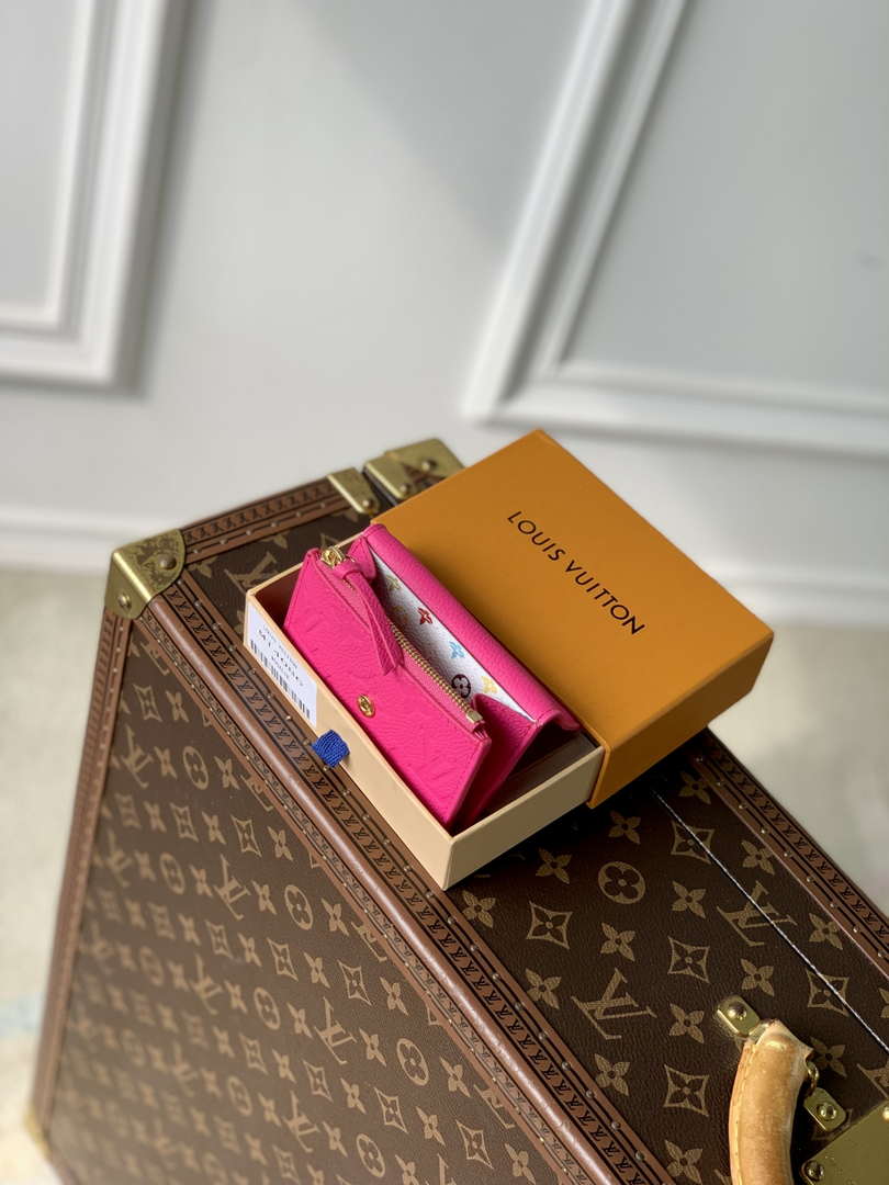 LV M14086 Louis Vuitton LV x TM Rosalie Coin Purse Rose Red
