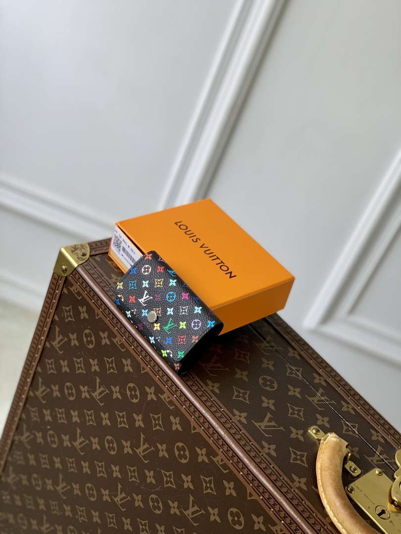 LV M14092 Louis Vuitton LV x TM 6 Key Holder Other Monogram Canvas Black