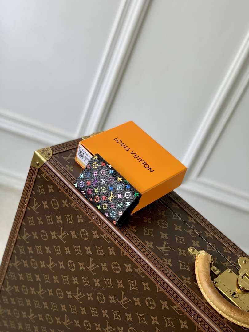 LV M14092 Louis Vuitton LV x TM 6 Key Holder Other Monogram Canvas Black - Default Title - View 2