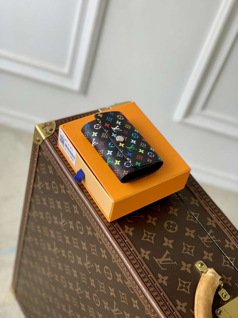 LV M14092 Louis Vuitton LV x TM 6 Key Holder Other Monogram Canvas Black