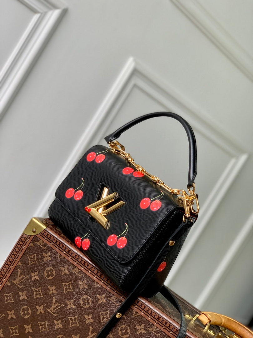 LV M14094 Louis Vuitton LV x TM Twist MM Bag Black