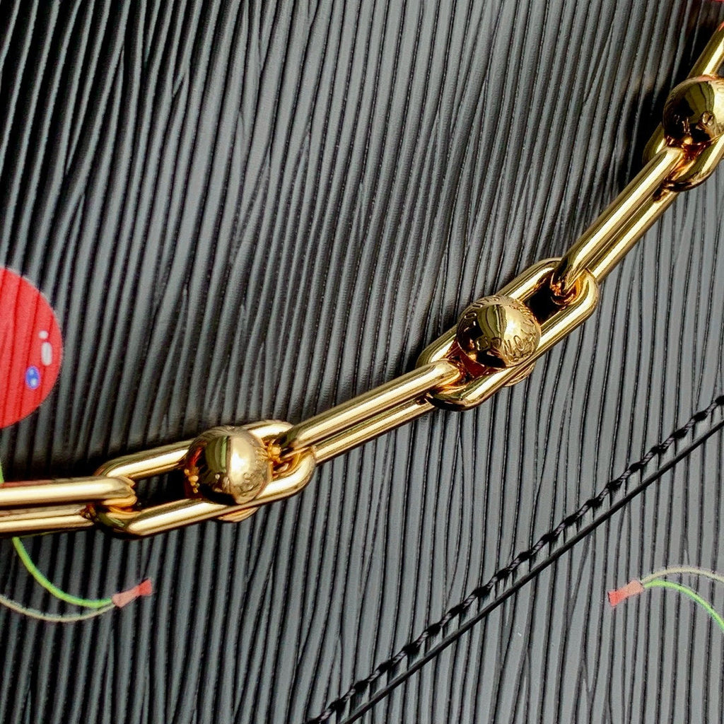 LV M14094 Louis Vuitton LV x TM Twist MM Bag Black