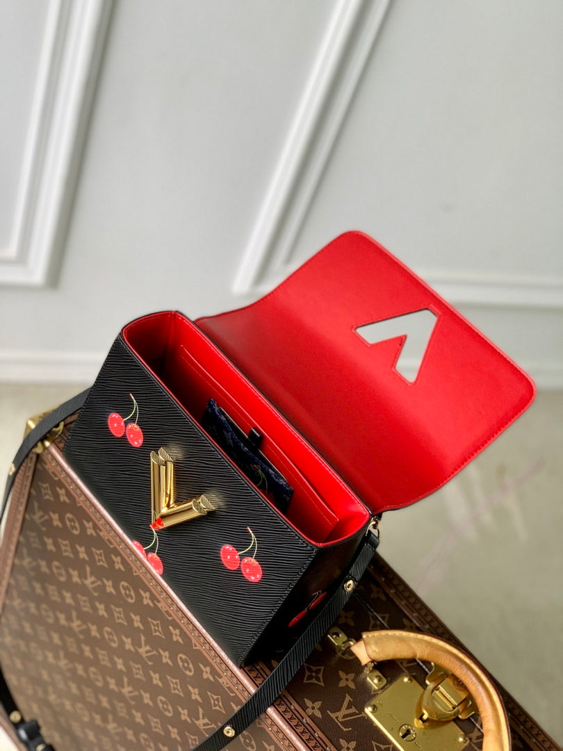 LV M14094 Louis Vuitton LV x TM Twist MM Bag Black