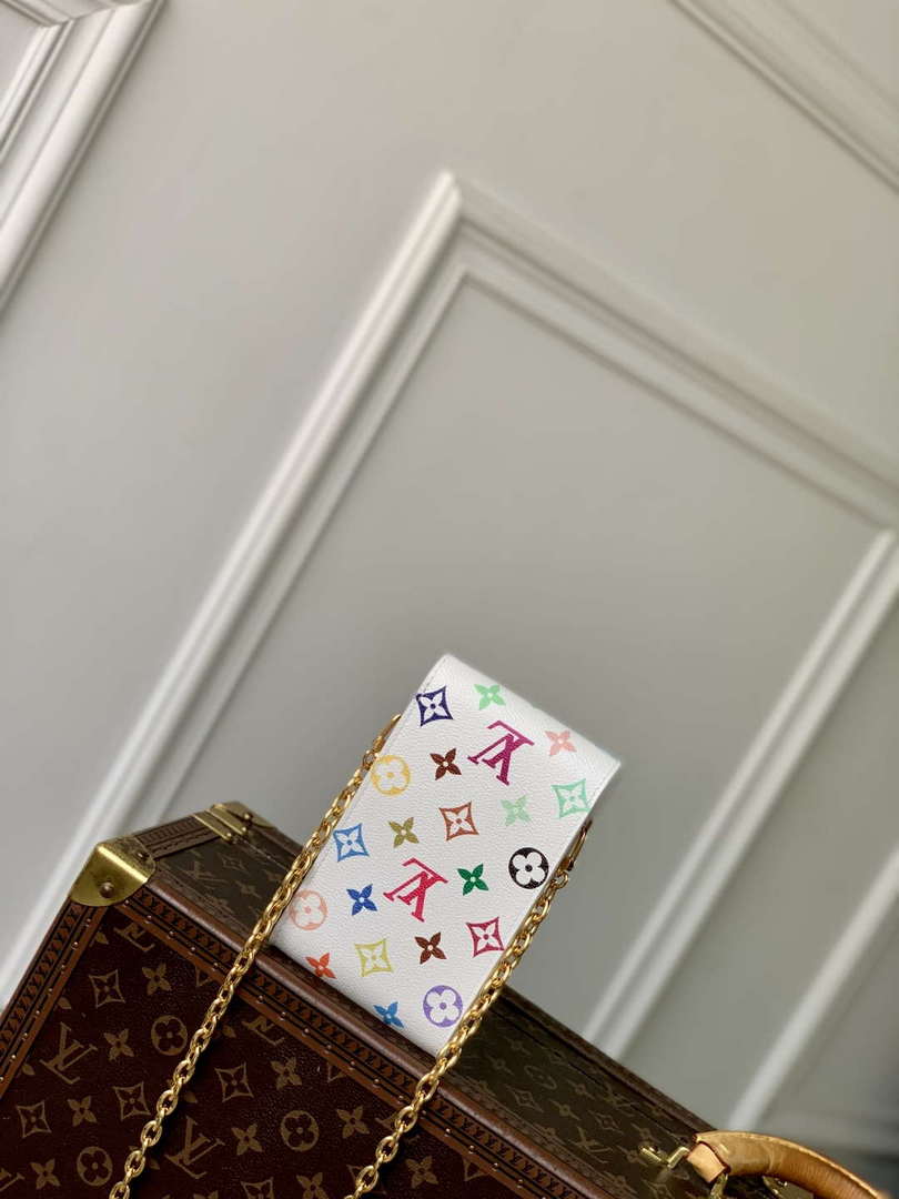 LV M14098 Louis Vuitton LV x TM Phone Pouch M¨¦tis White