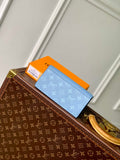 LV M14110 Louis Vuitton Brazza Wallet Taigarama Blue