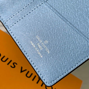 LV M14110 Louis Vuitton Brazza Wallet Taigarama Blue - Default Title - View 8