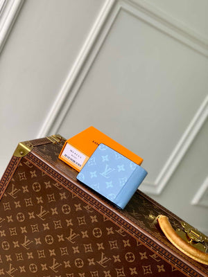 LV M14111 Louis Vuitton Multiple Wallet Taigarama Blue - Default Title - View 2