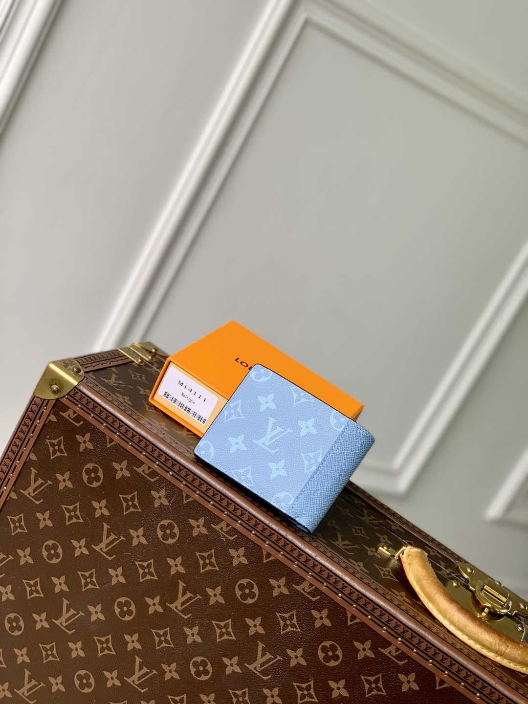LV M14111 Louis Vuitton Multiple Wallet Taigarama Blue