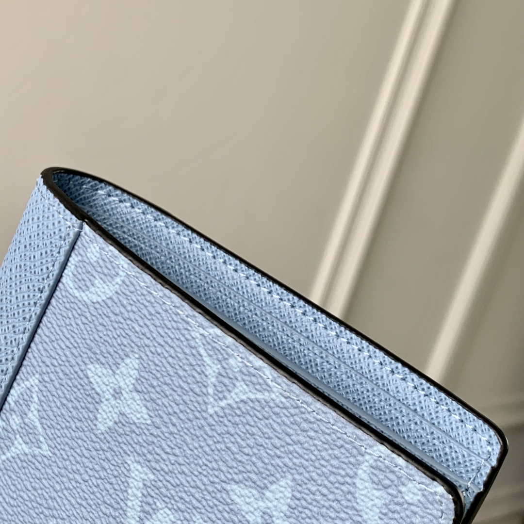 LV M14111 Louis Vuitton Multiple Wallet Taigarama Blue
