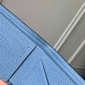 LV M14111 Louis Vuitton Multiple Wallet Taigarama Blue - Default Title - View 7