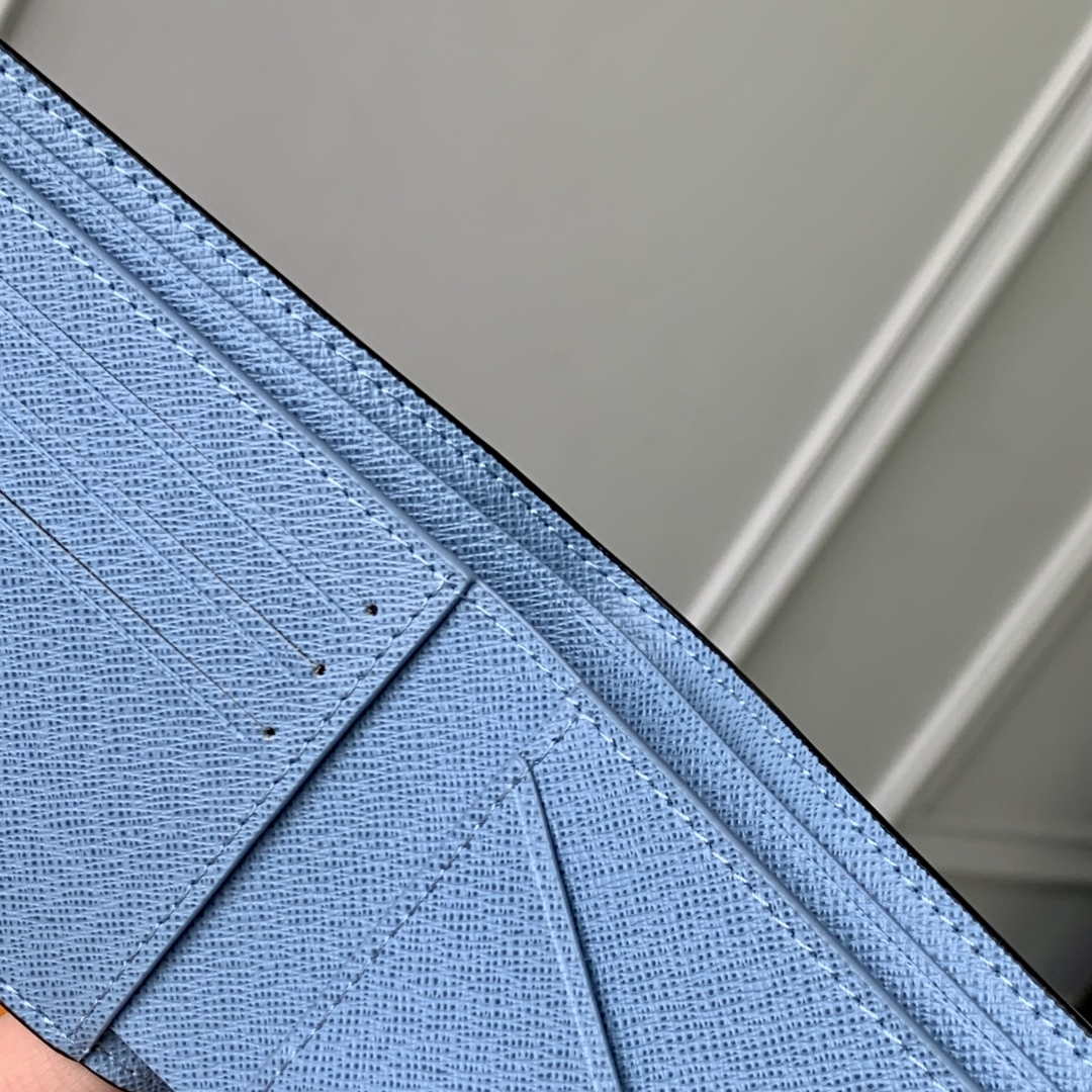 LV M14111 Louis Vuitton Multiple Wallet Taigarama Blue