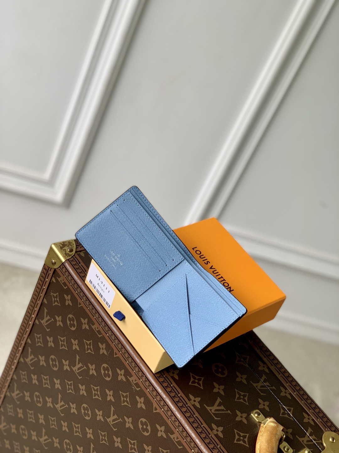 LV M14111 Louis Vuitton Multiple Wallet Taigarama Blue