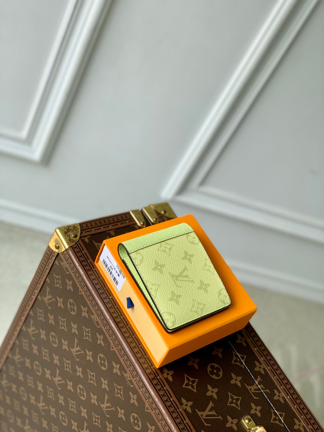 LV M14111 Louis Vuitton Multiple Wallet Taigarama Lemon Yellow