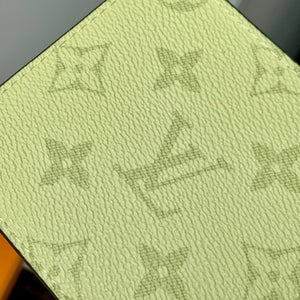 LV M14111 Louis Vuitton Multiple Wallet Taigarama Lemon Yellow - Default Title - View 4