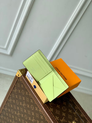 LV M14111 Louis Vuitton Multiple Wallet Taigarama Lemon Yellow - Default Title - View 9