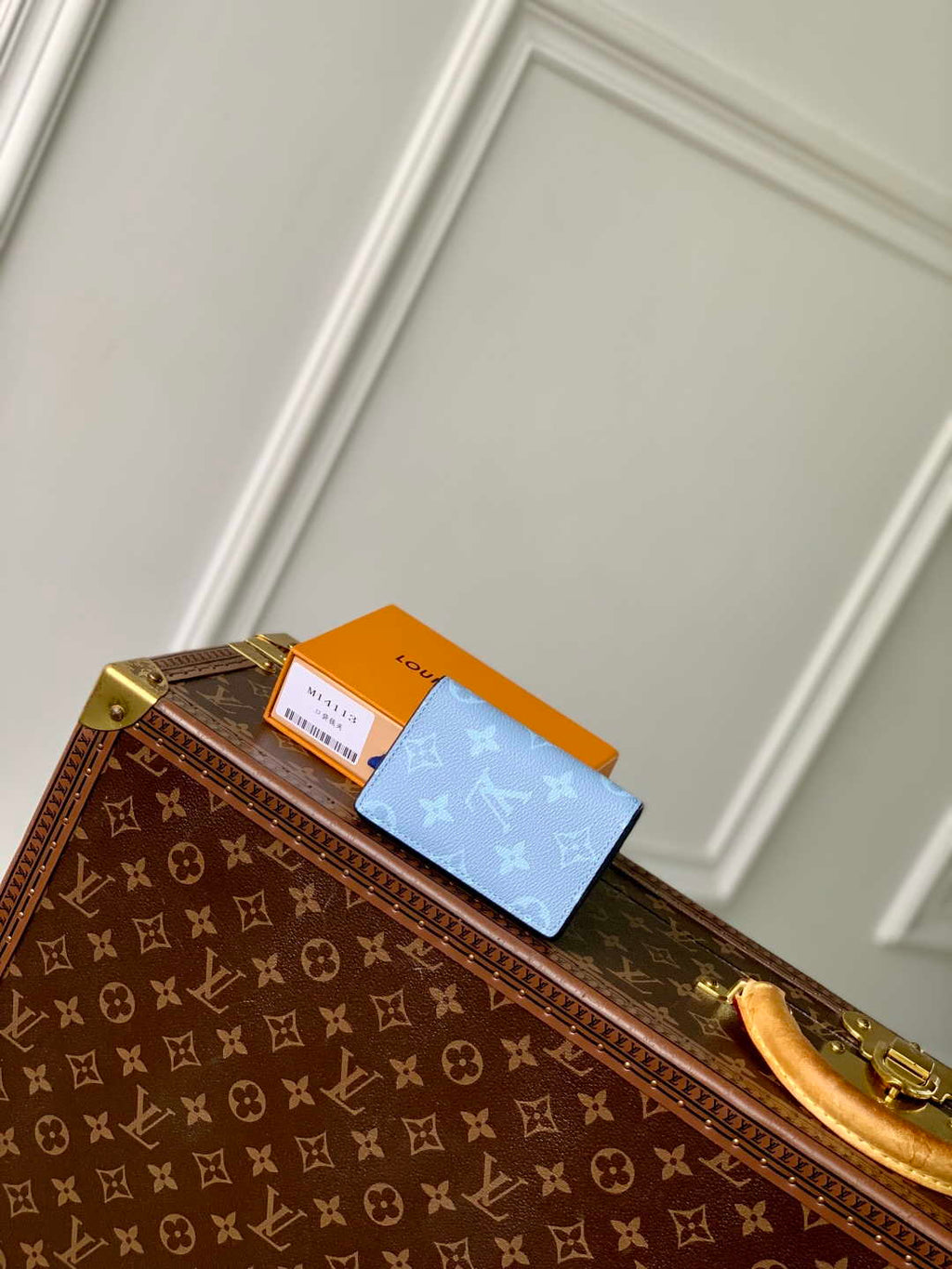 LV M14112 Louis Vuitton Pocket Organizer Taigarama Blue