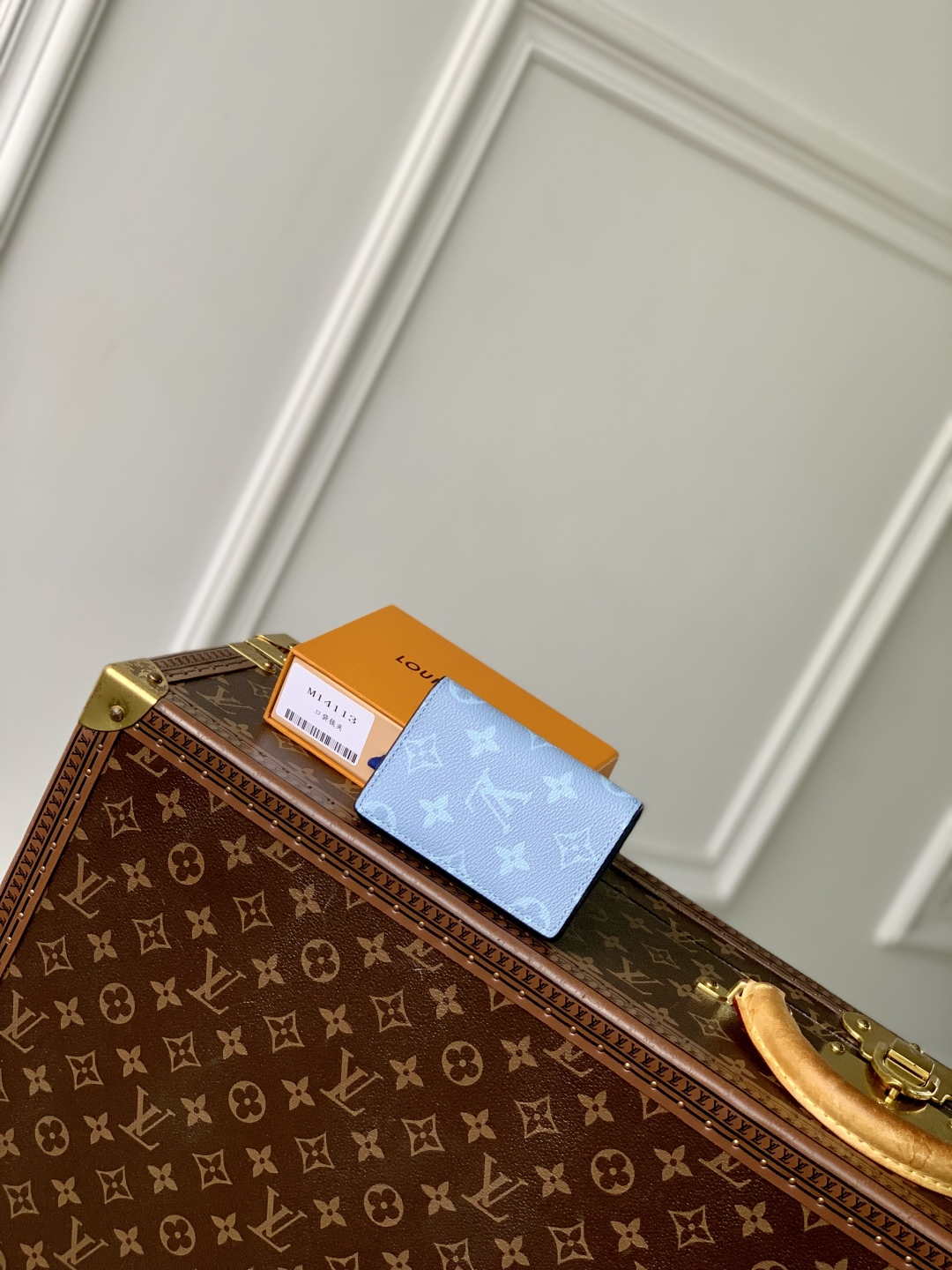 LV M14112 Louis Vuitton Pocket Organizer Taigarama Blue