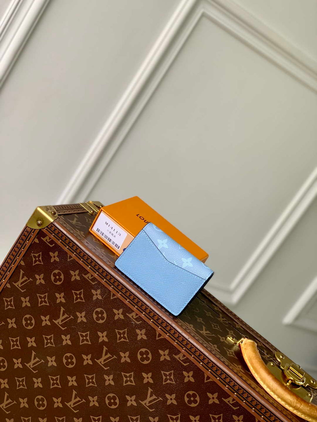 LV M14112 Louis Vuitton Pocket Organizer Taigarama Blue