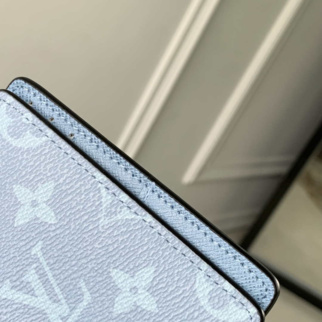 LV M14112 Louis Vuitton Pocket Organizer Taigarama Blue - Default Title - View 6