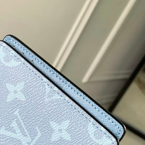 LV M14112 Louis Vuitton Pocket Organizer Taigarama Blue - Default Title - View 6