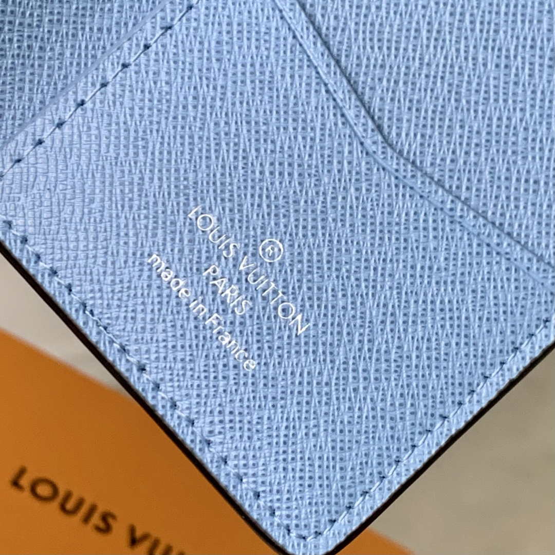 LV M14112 Louis Vuitton Pocket Organizer Taigarama Blue