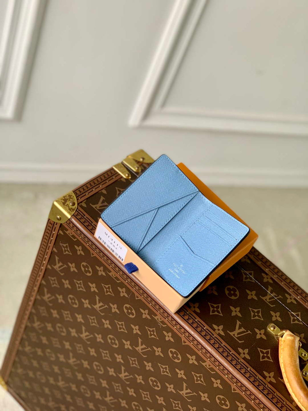 LV M14112 Louis Vuitton Pocket Organizer Taigarama Blue