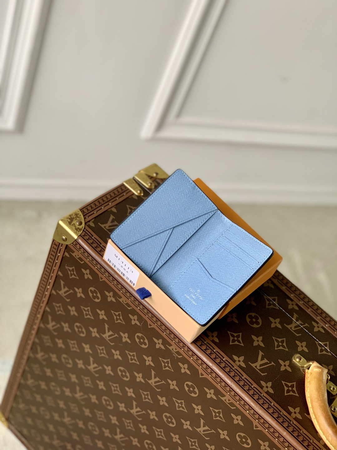 LV M14112 Louis Vuitton Pocket Organizer Taigarama Blue - Default Title - View 9