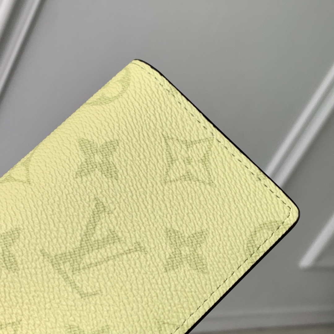 LV M14113 Louis Vuitton Pocket Organizer Taigarama Lemon Yellow - Default Title - View 4