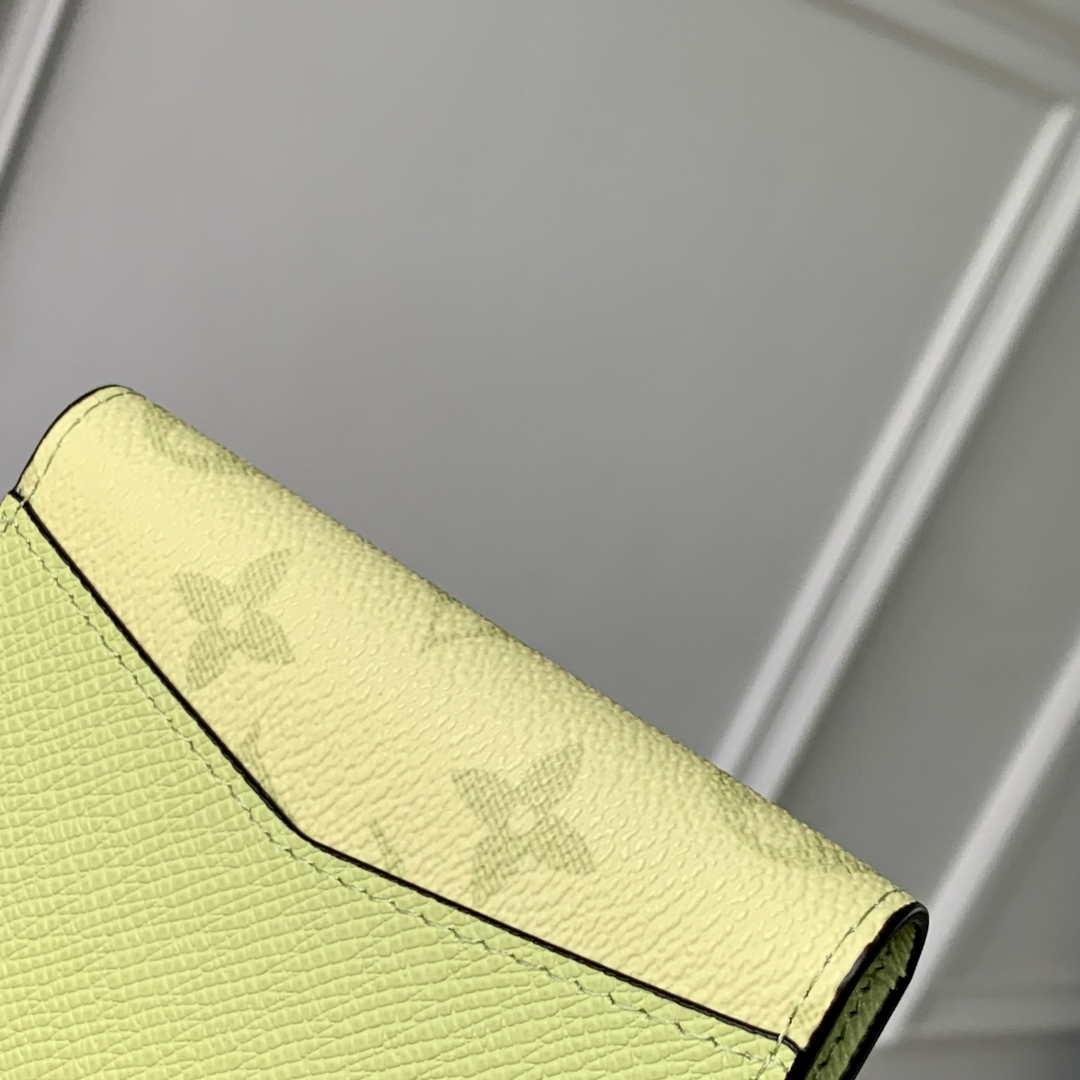 LV M14113 Louis Vuitton Pocket Organizer Taigarama Lemon Yellow