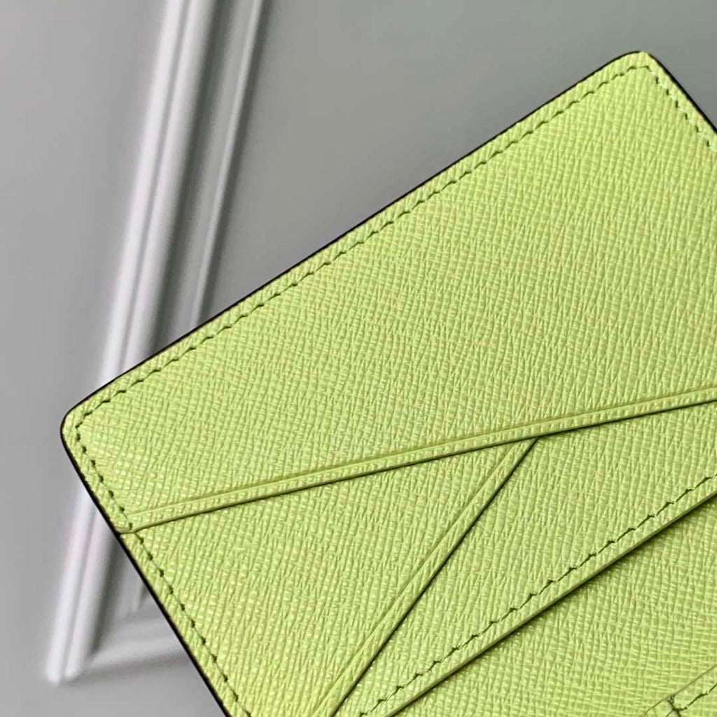 LV M14113 Louis Vuitton Pocket Organizer Taigarama Lemon Yellow