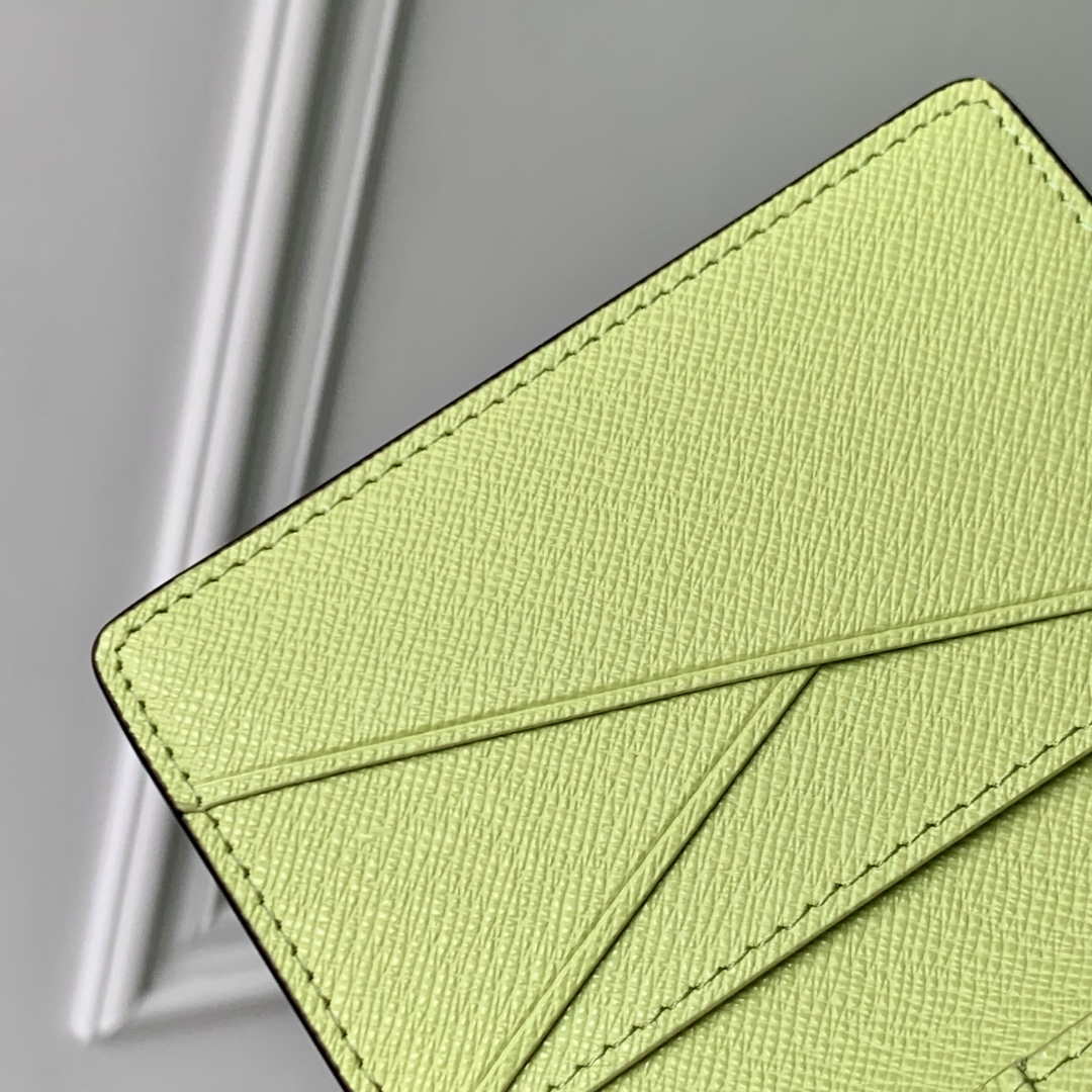 LV M14113 Louis Vuitton Pocket Organizer Taigarama Lemon Yellow