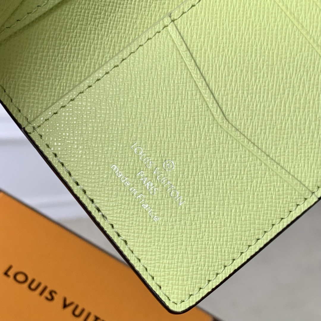 LV M14113 Louis Vuitton Pocket Organizer Taigarama Lemon Yellow - Default Title - View 8