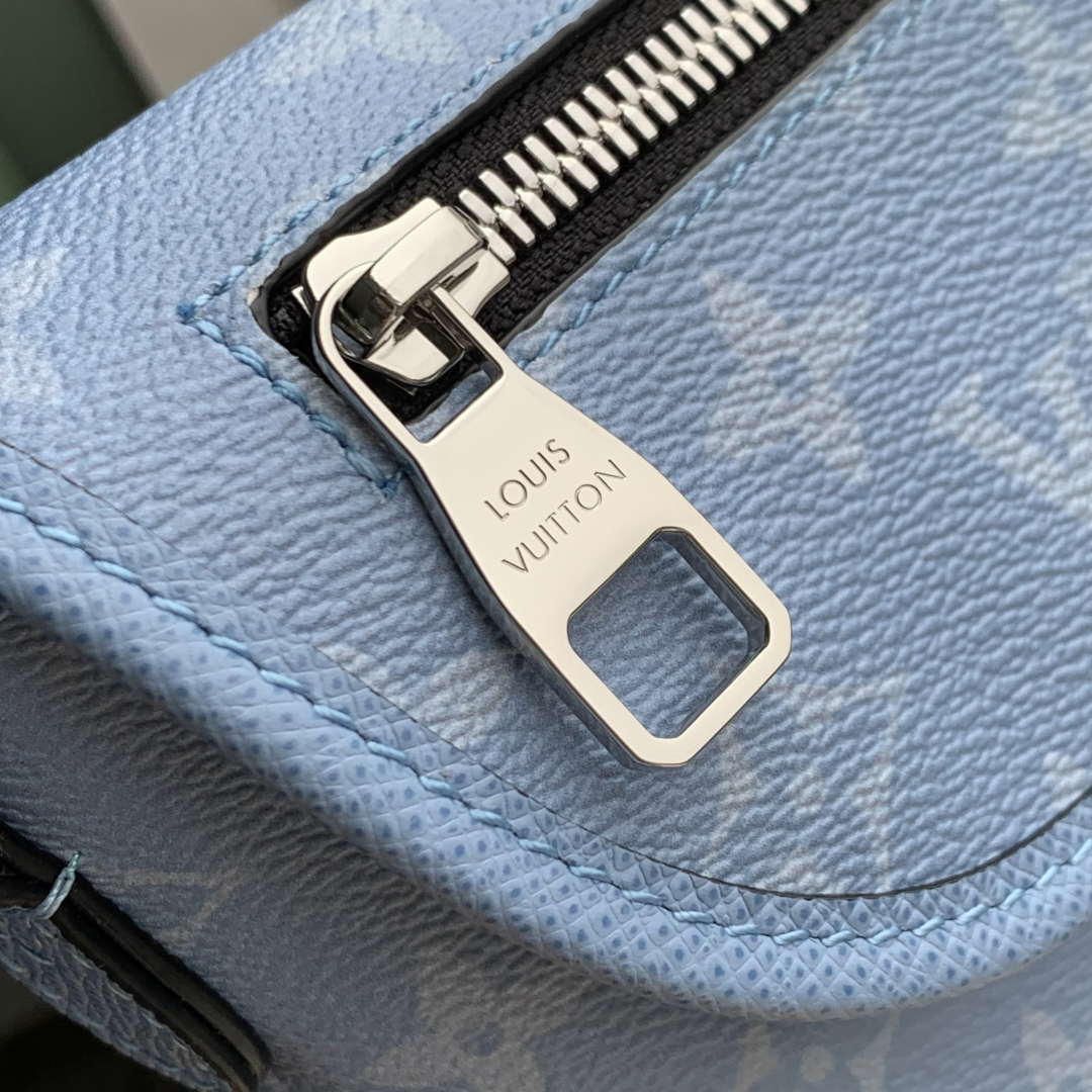 LV M14116 Louis Vuitton Pulse Wearable Wallet Sky Blue