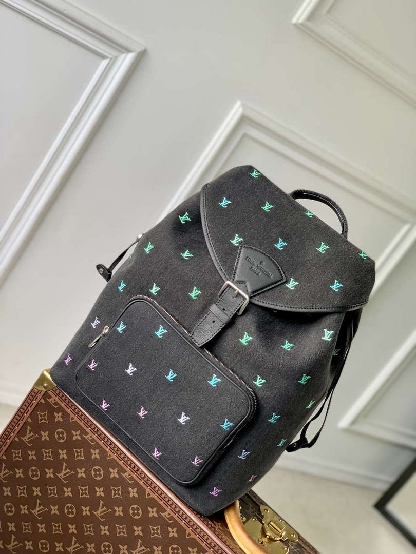 LV M14135 Louis Vuitton Montsouris Backpack Gradient Blue