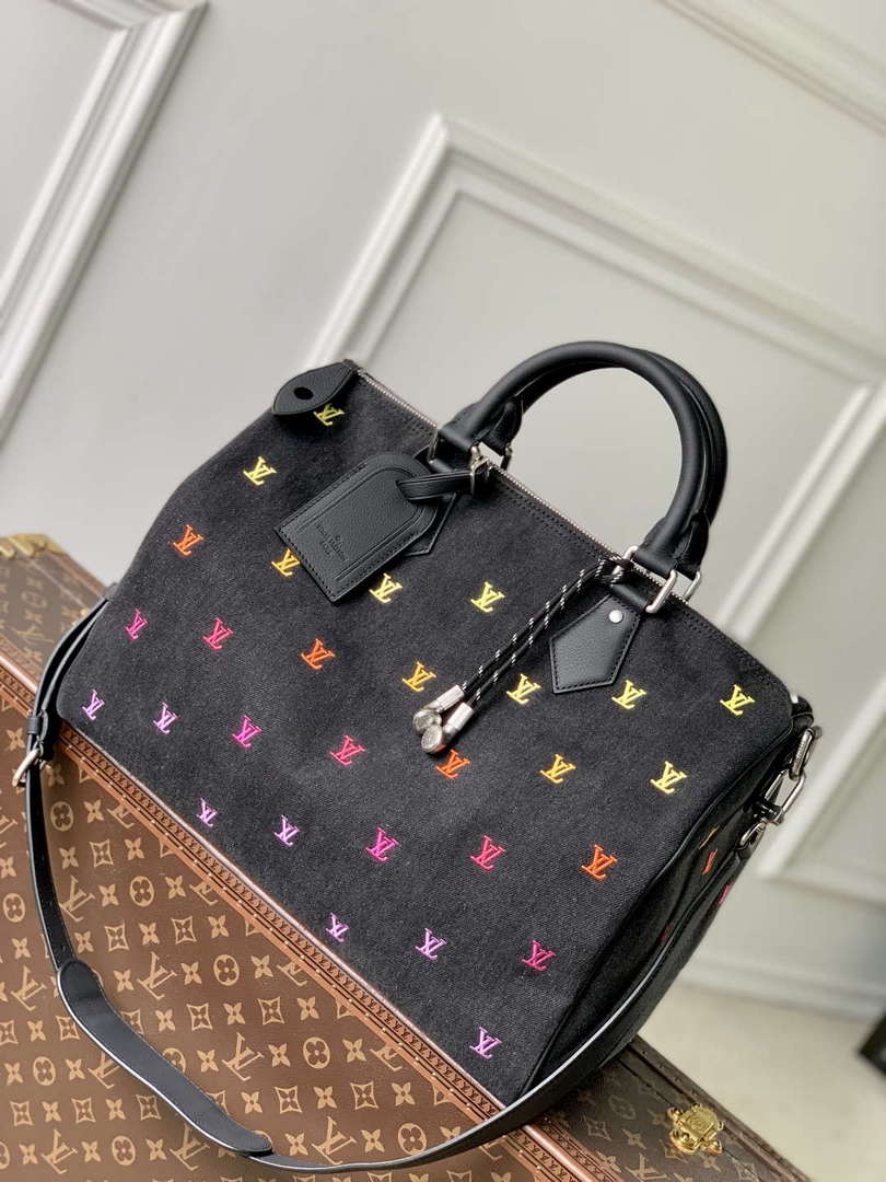 LV M14136 Louis Vuitton Speedy 40 Bandouliere Bag Gradient Orange