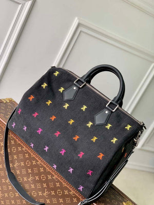 LV M14136 Louis Vuitton Speedy 40 Bandouliere Bag Gradient Orange - Default Title - View 3